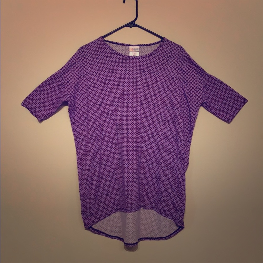 Lularoe purple Irma top